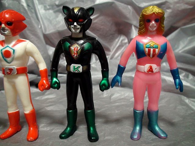 戦隊 バトルフィーバーJ ③ 当時物 ポピー ソフビ人形 セット 戦隊 バトルフィーバーJ ③ 当時物 ポピー ソフビ人形 セット