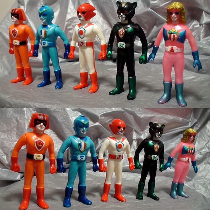 戦隊 バトルフィーバーJ ③ 当時物 ポピー ソフビ人形 セット 戦隊 バトルフィーバーJ ③ 当時物 ポピー ソフビ人形 セット