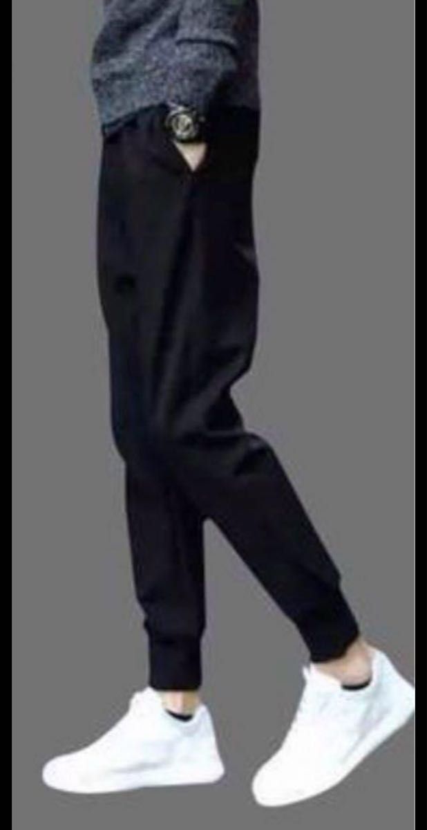 ジョガーパンツ ジャージ 男女兼用 スキニーパンツ 3XL 黒 ブラック スウェットパンツ