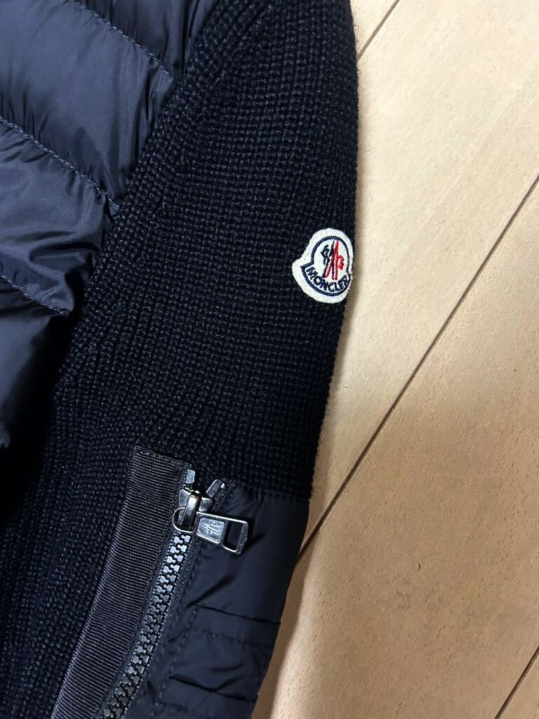 モンクレール MONCLER ハイブリッドフーデッドダウン ブラック モンクレール MONCLER ハイブリッドフーデッドダウン ブラック