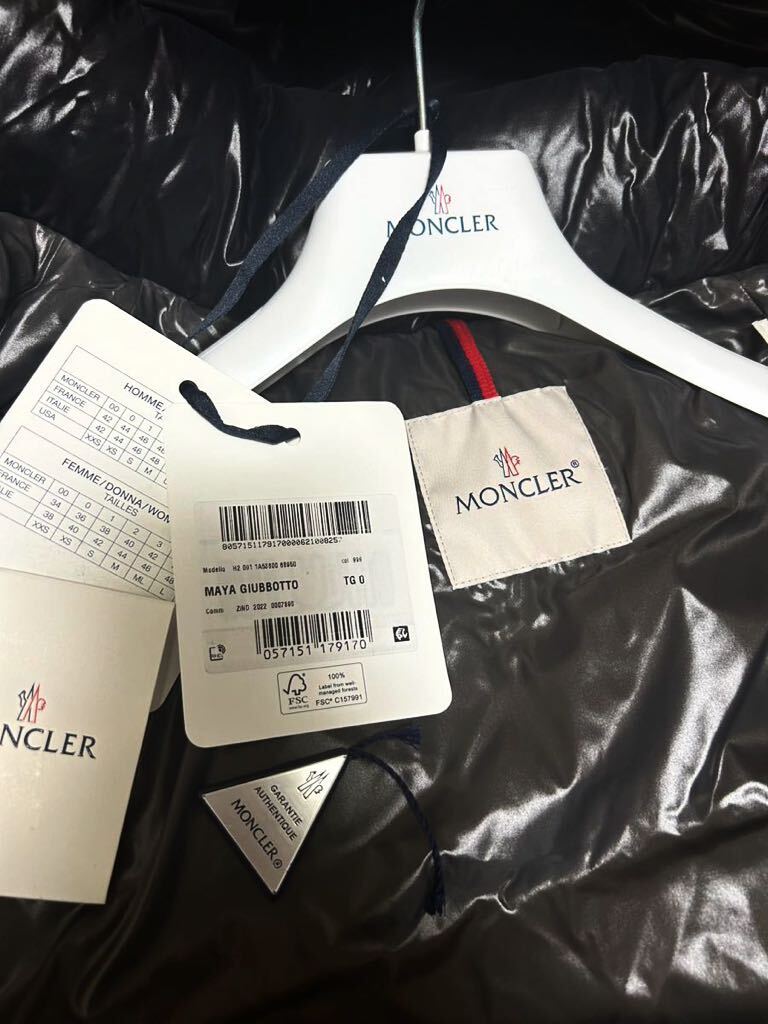 モンクレール MONCLER MAYA 22年〜23年 size 0 ブラック 新品 モンクレール MONCLER MAYA 22年〜23年 size 0 ブラック 新品