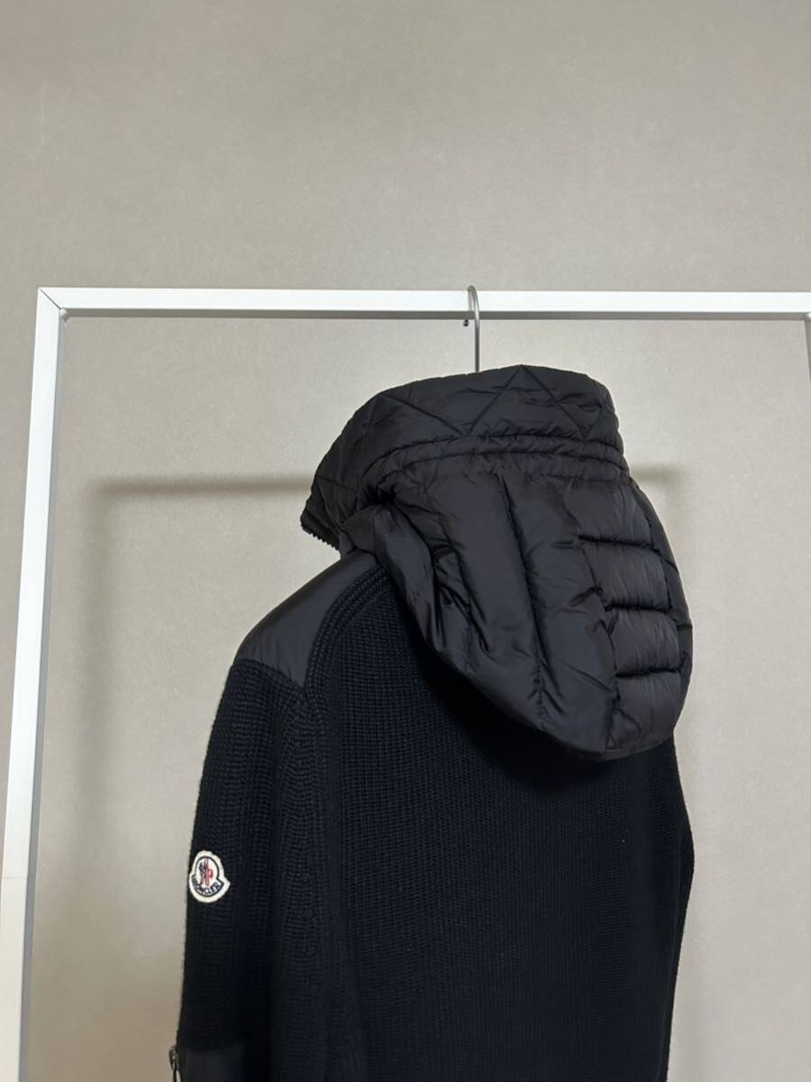 モンクレール MONCLER ハイブリッドフーデッドダウン ブラック モンクレール MONCLER ハイブリッドフーデッドダウン ブラック