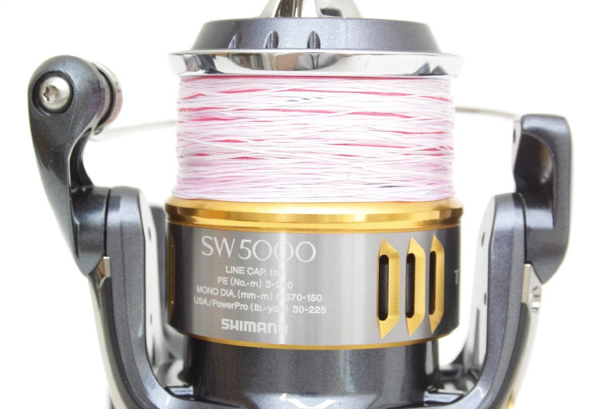 1S821☆シマノ SHIMANO☆ スピニングリール '15 ツインパワー TWIN POWER SW5000XG 03317 美品 【ニューポーン】_画像3