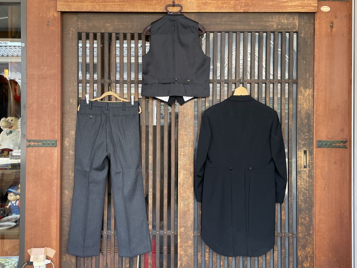 [ б/у одежда ] фрак 3 деталь смокинг выставить верхняя одежда mo- человек g пальто полный комплект правильный . одежда жакет брюки слаксы лучший текущее состояние товар 