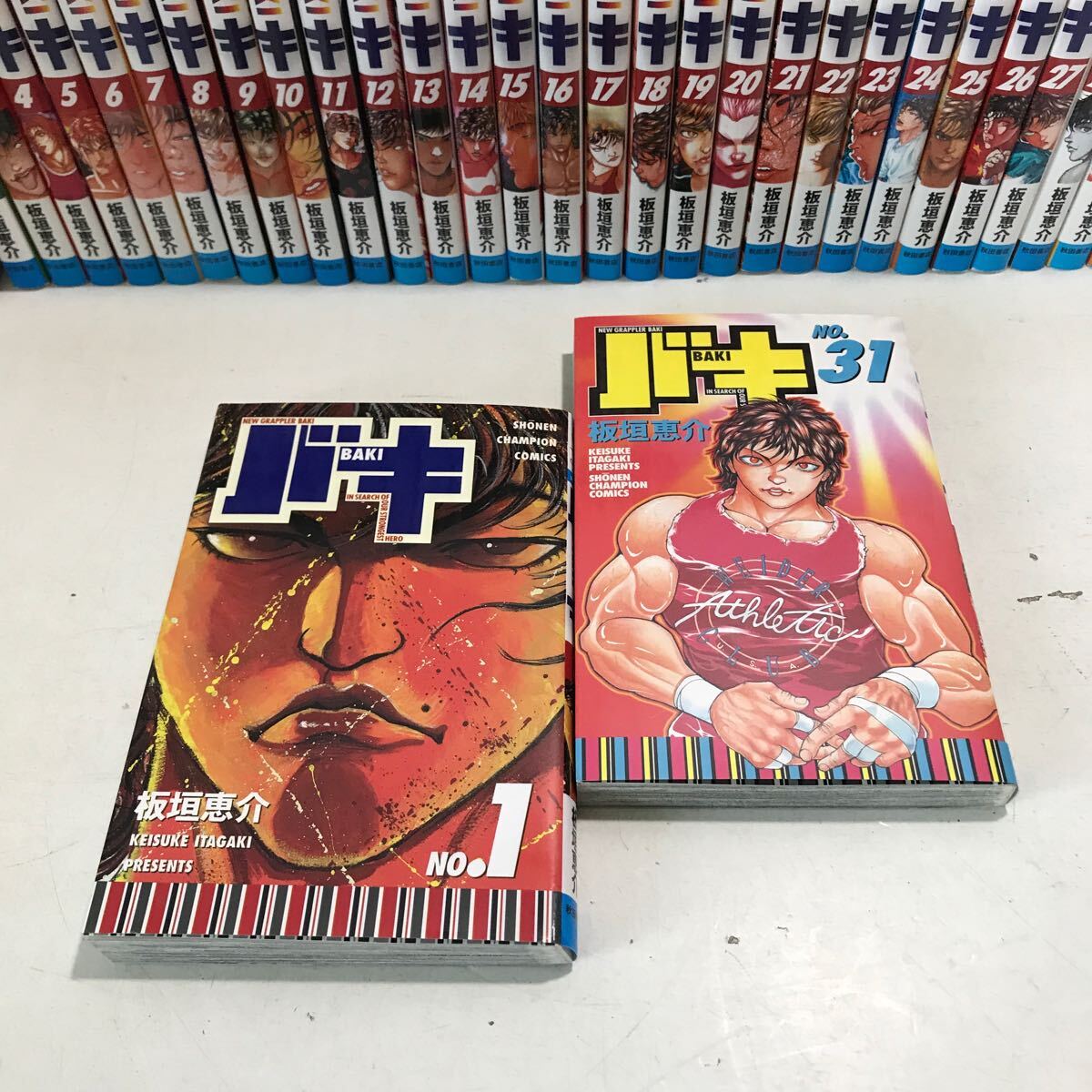 Y00^ BAKI Baki all 31 volume 31 pcs. set board .../ work Akita bookstore Shonen Champion comics beautiful book@ free shipping ^240511