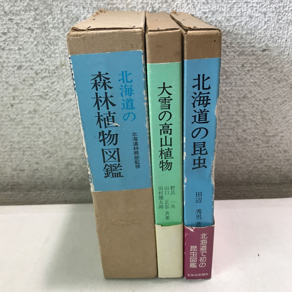 R18▲ 北海道の昆虫・森林植物図鑑(2冊)・大雪の高山植物　全4冊セット　1976-85年発行　北海道新聞社　送料無料 ▲240511 _画像1