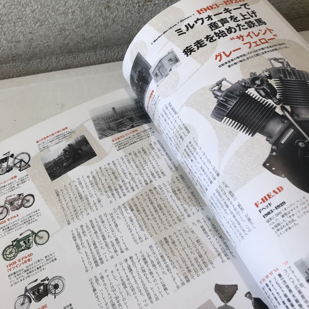 R16▲ Harley-Davidson HISTORY BOOK (1903-2008)ハーレーダビッドソン105年の歴史がひと目でわかる！　美本　▲240515 _画像3