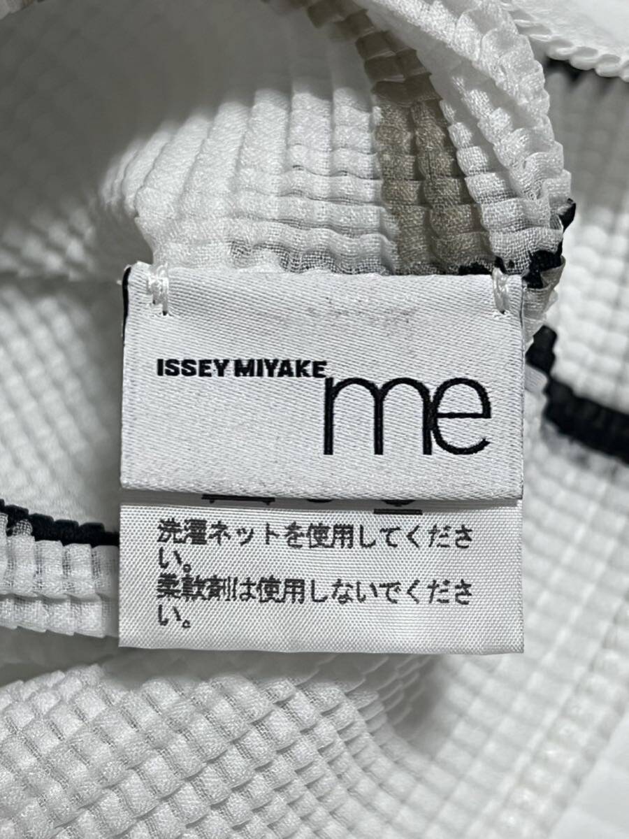 me ISSEY MIYAKE イッセイミヤケ プリーツ加工 トップス カットソー 白 花柄 MI93-FK376 PLEATSPLEASE FETEの画像3