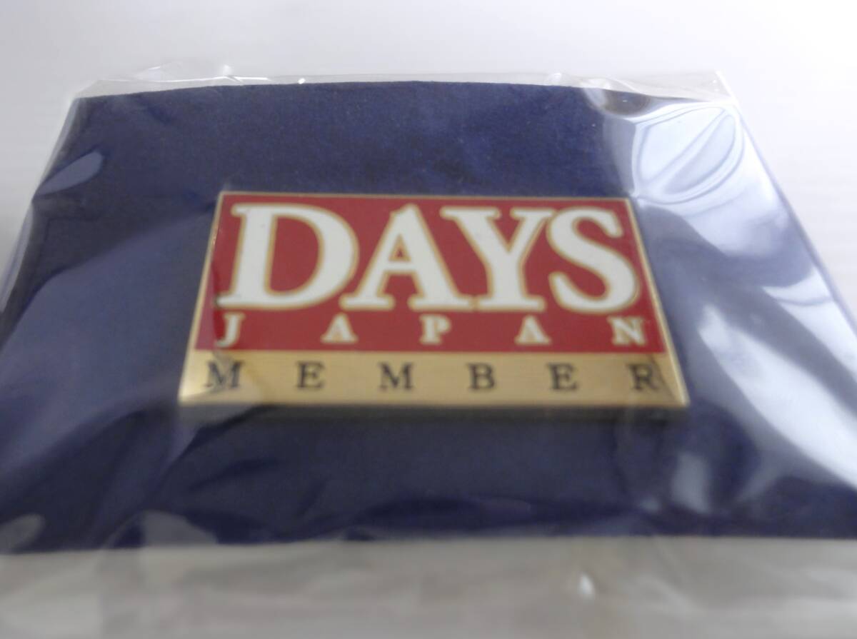 DAYS JAPAN MEMBER значок журнал DAYS JAPAN( негодный .) 3.6cmx2cm не продается не использовался старый товар 