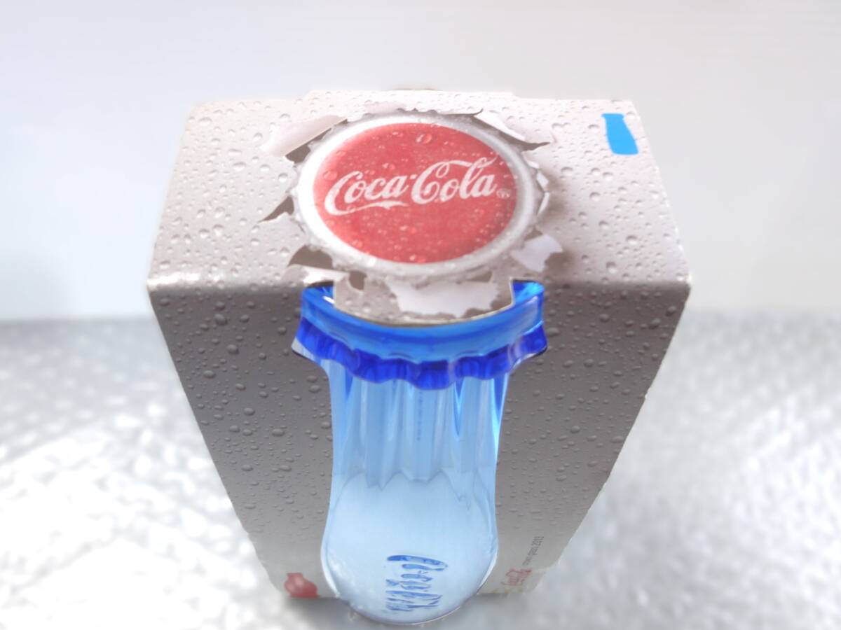 CocaCola マクドナルド＋コカコーラコラボ クラウングラス ソーダライムガラス コップ ブルー 340ml 2013年 未使用古品_画像5