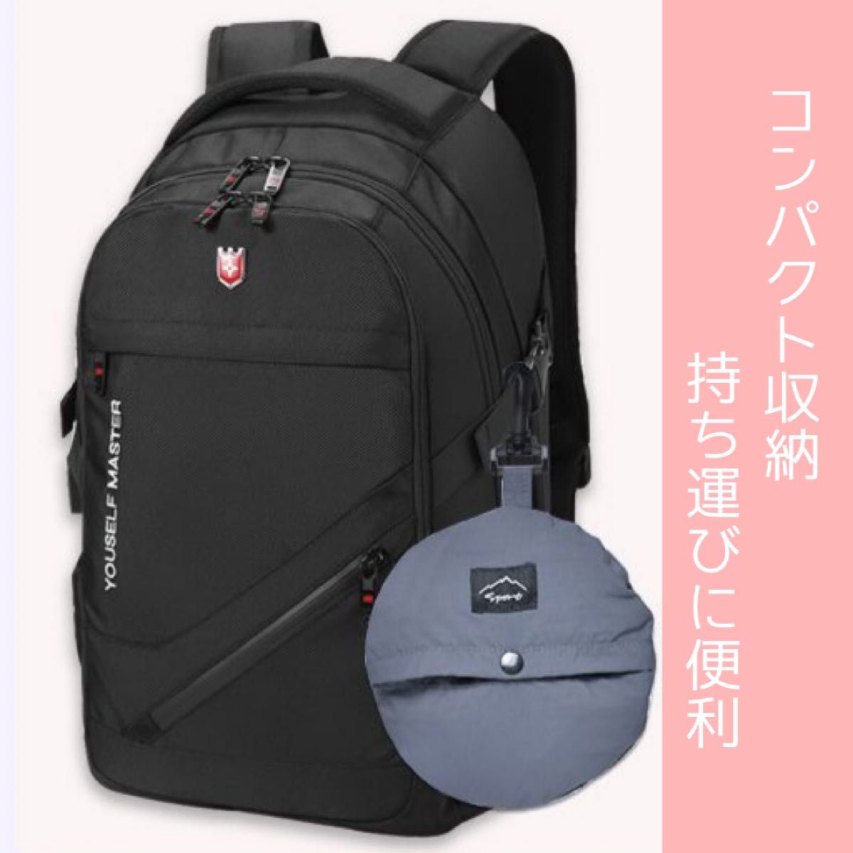 折りたたみ帽子 UV 防水 携帯ハット 持ち運び サファリハット レジャー キャンプ 登山 ブラック