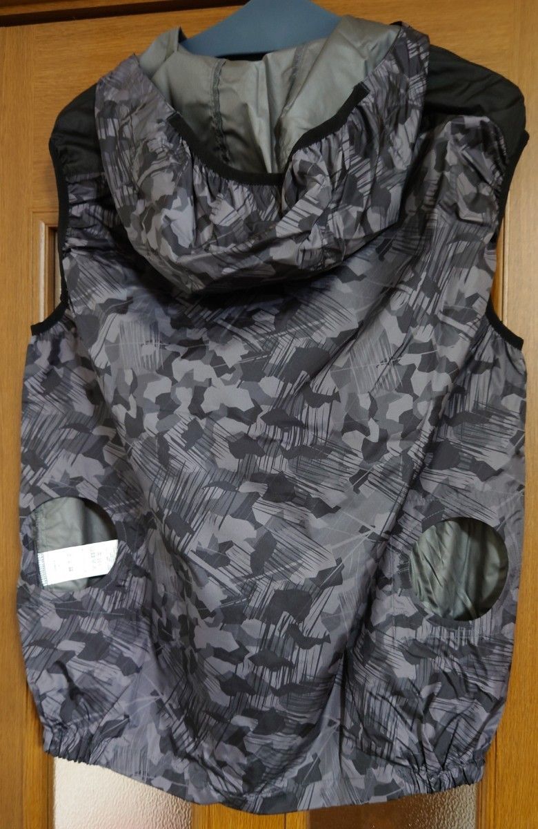 新品 空調服ベスト フード付き XEBEC LL (日本サイズＬ)迷彩ブラック　空調服のみ
