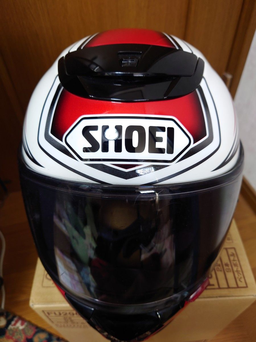 XL シールド2個付き SHOEI QWEST メタリックレッド フルフェイス XL シールド2個付き SHOEI QWEST メタリックレッド フルフェイス