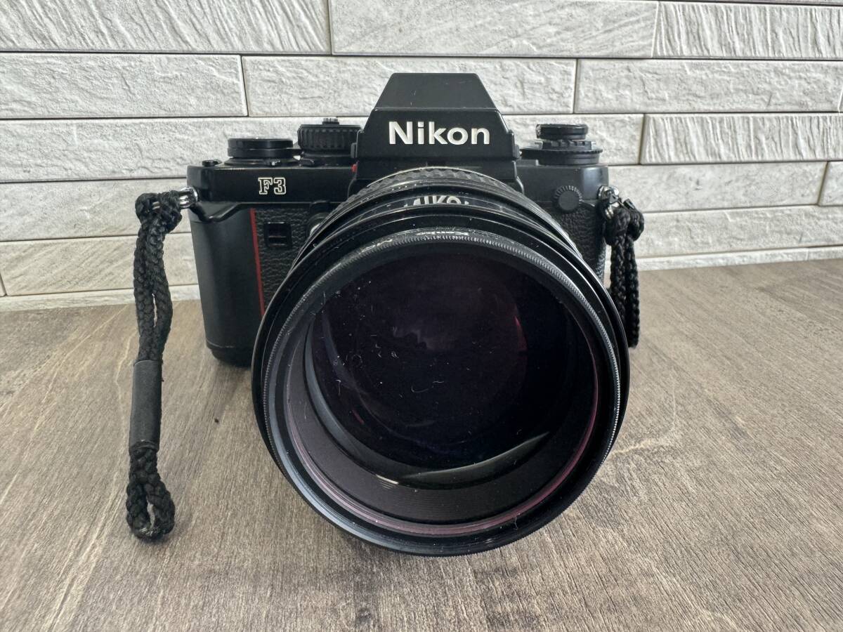 Nikon ニコン 【 F3 ボディ / NIKKOR 105㎜ 1：1.8 】 アイレベル フィルムカメラ シャッター音OK_画像1