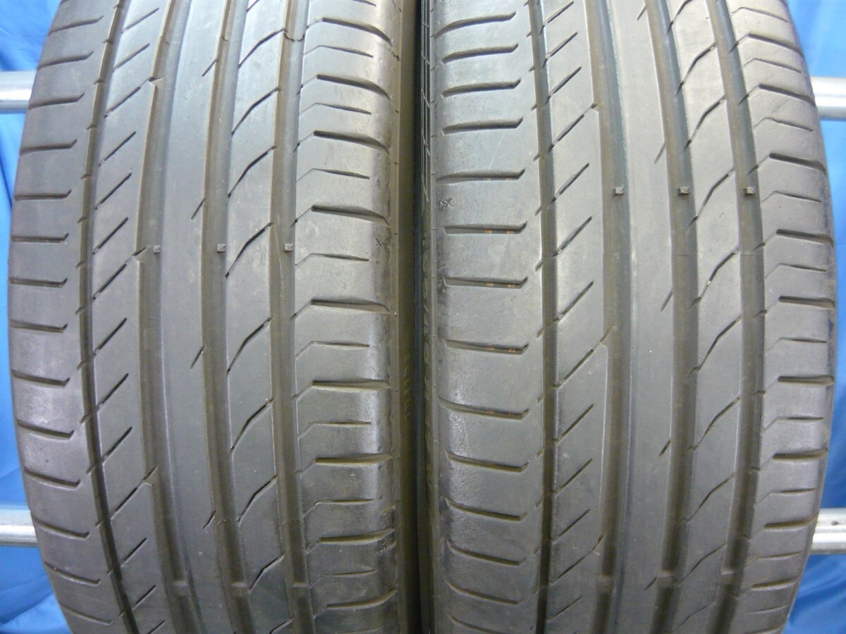 スポーツコンタクト5▼195/45R17●6分山 2本 2021年製！取付/手渡し可！●アクア スイフトスポーツ●(rM915_画像1