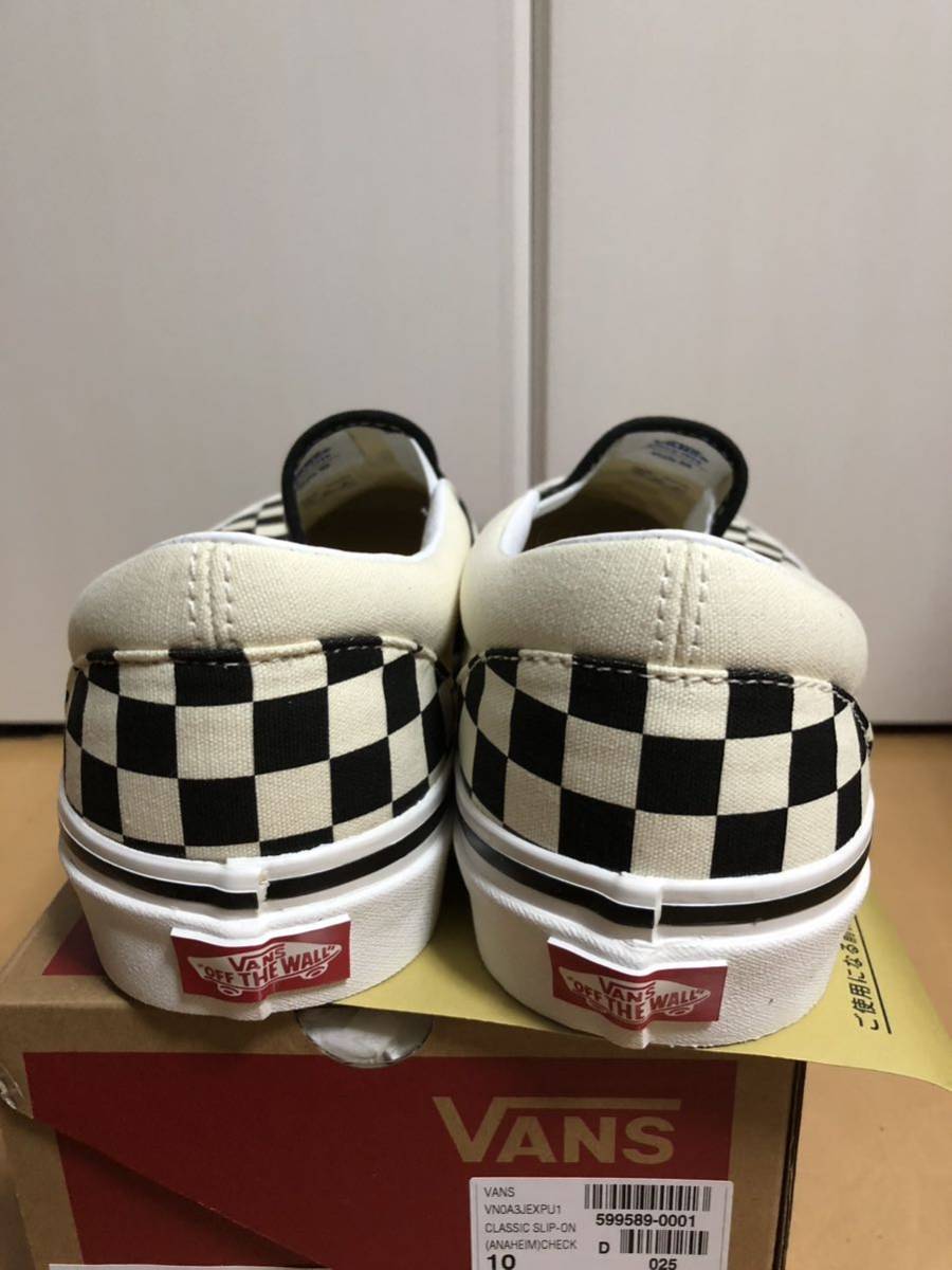 美品VANS バンズ CLASSIC SLIP-ON 98 DX クラシック スリッポン ANAHEIM FACTORY アナハイム ファクトリー US10 28.0cm チェッカーフラッグの画像5