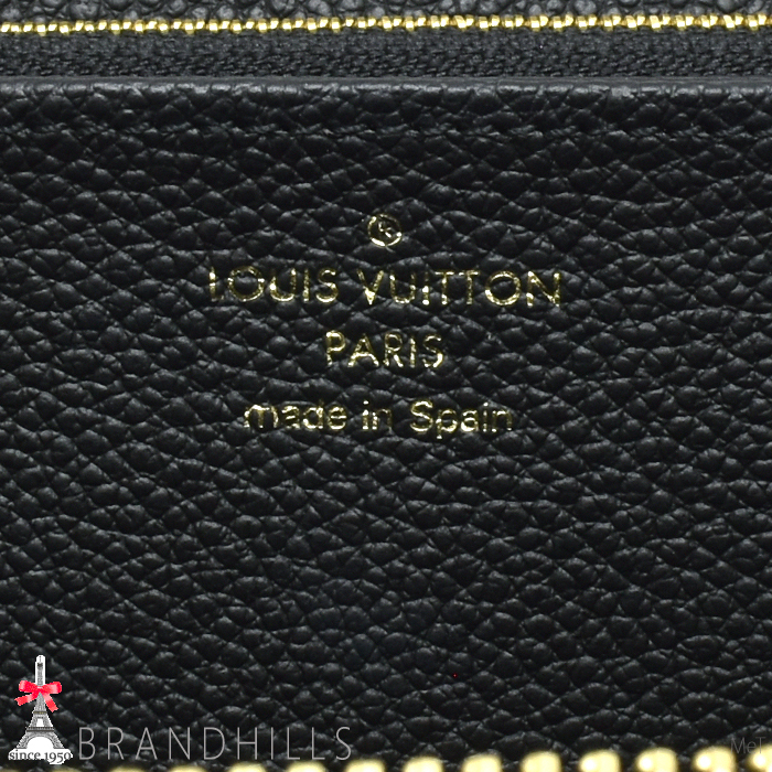 ルイヴィトン 長財布 ジッピーウォレット バイカラー モノグラム アンプラント ブラックベージュ M80481 LOUIS VUITTON 極美品_画像7