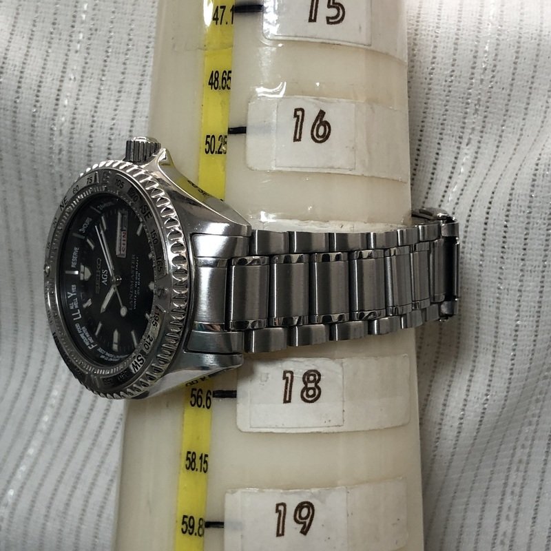 不動 美品 セイコー SEIKO AGS LAND MASTER ランドマスター 5M23-6A20 自動巻 メンズ腕時計 デイデイト ジャンク 定価10万 IW405AT05SKL_画像7