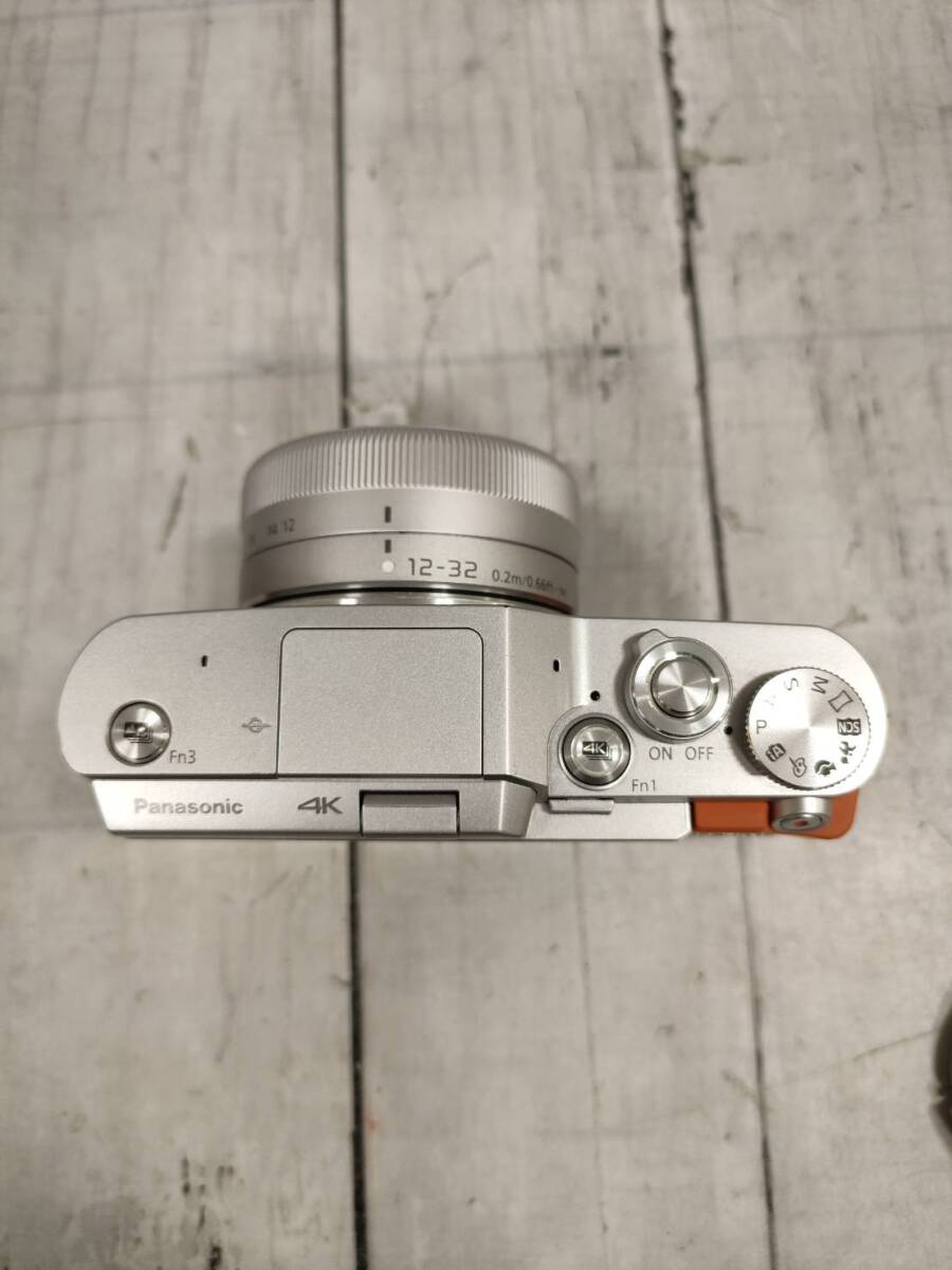 Panasonic LUMIX G DC-GF10W デジタルカメラ ダブルレンズキット ホワイト ミラーレス 4K 中古品 現状品　【17317_画像3