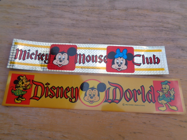  Mickey Mouse Mini - Mickey mickey mouse club sticker 2 sheets yellow tint . equipped that time thing Showa Retro Disney unused goods 