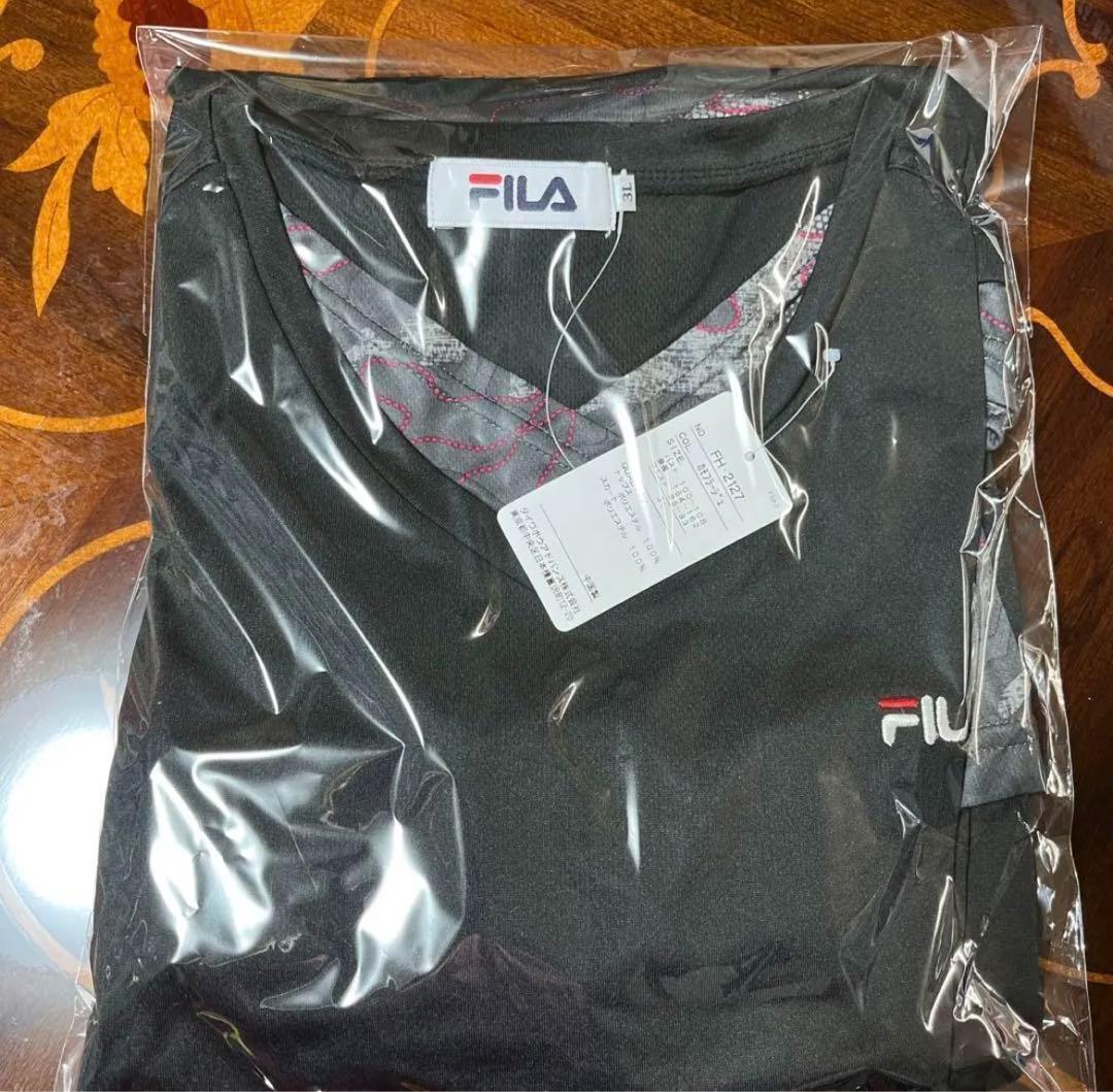 ◆FILA◆ セットアップチュニック　カモフラージュ　3L_画像3