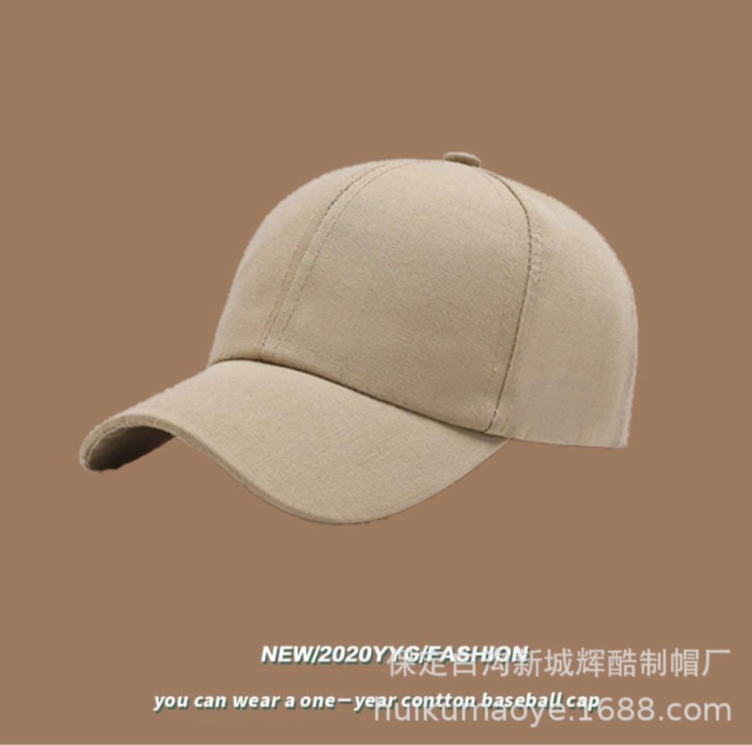 男女兼用 キャップ 帽子 おしゃれ 韓国 ベージュ 日焼け防止 UVカットの画像6