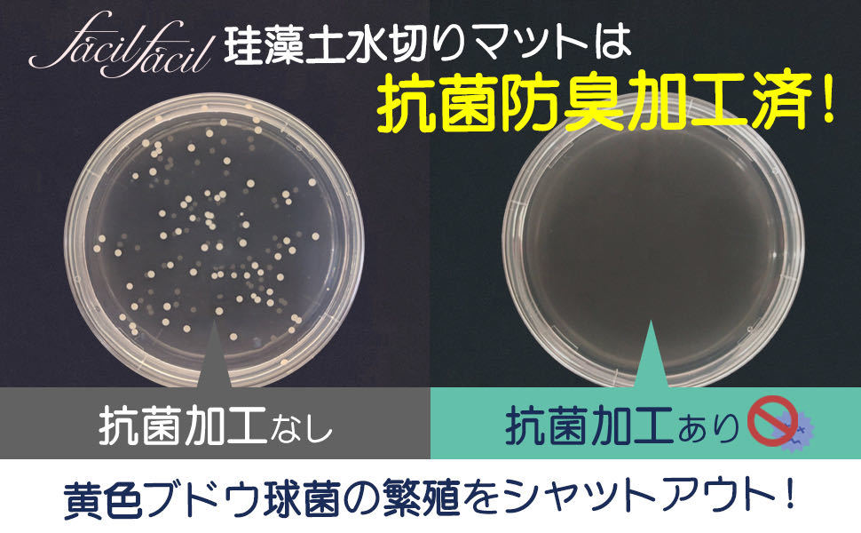 水切りマット　やわらか珪藻土　抗菌防臭加工済み　瞬間吸水　キッチン水切り　30×40cm_画像7