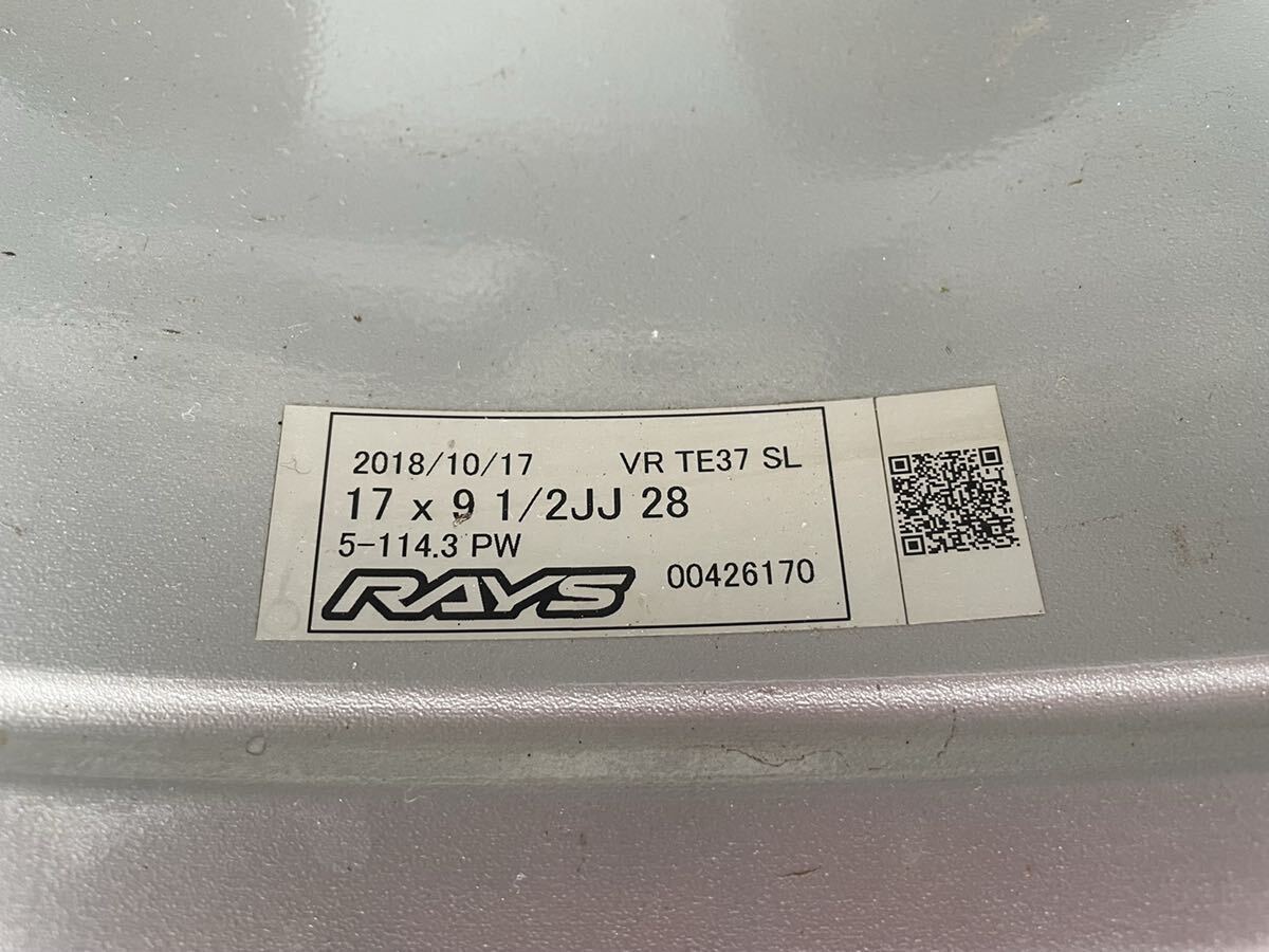 Rays TE37 SL 9.5j +28 17インチ 235/40r17 Revspec RS02 2本 PCD 114.3 5H _画像5