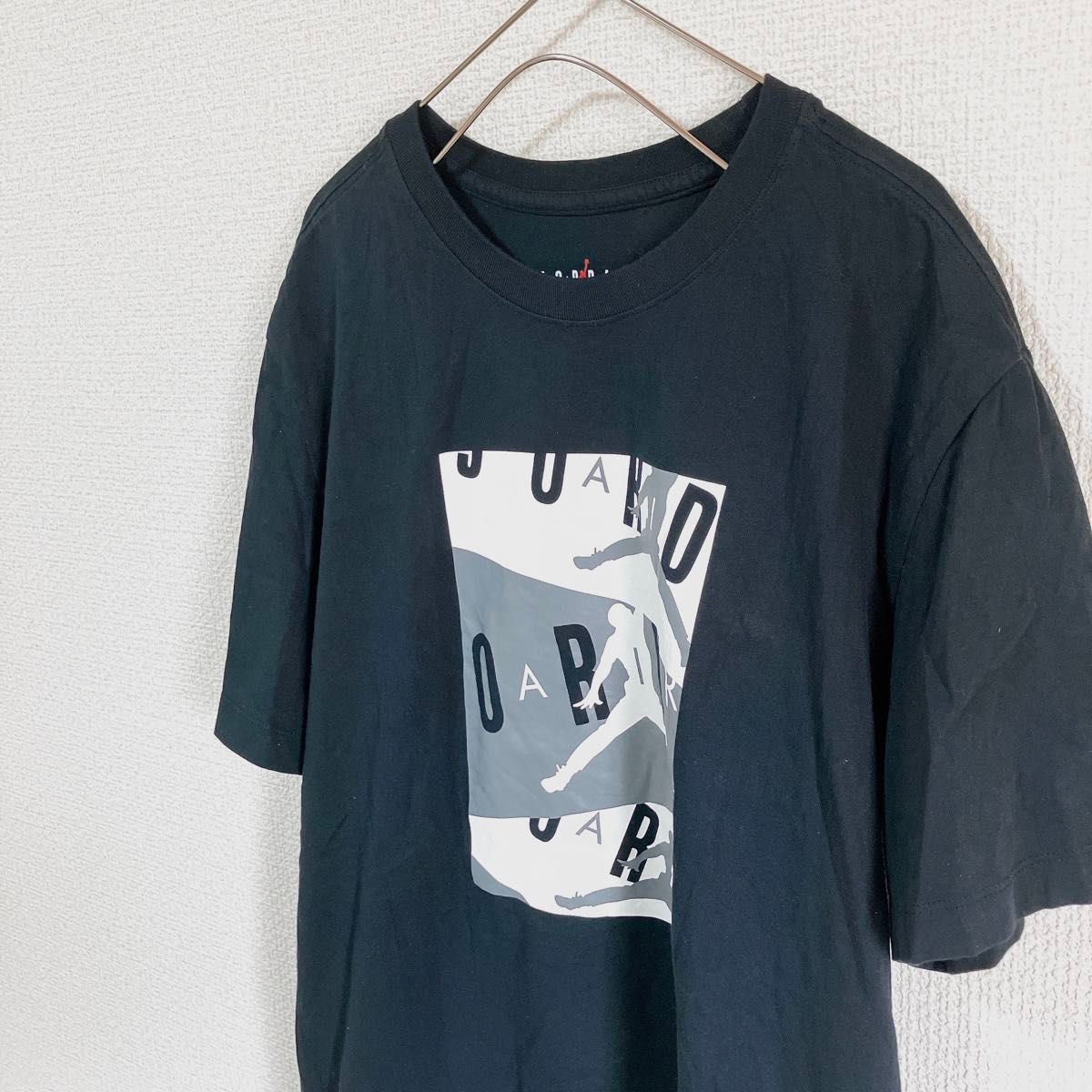 ナイキ　エアジョーダン　air Jordan プリントTシャツ　デカロゴ　L