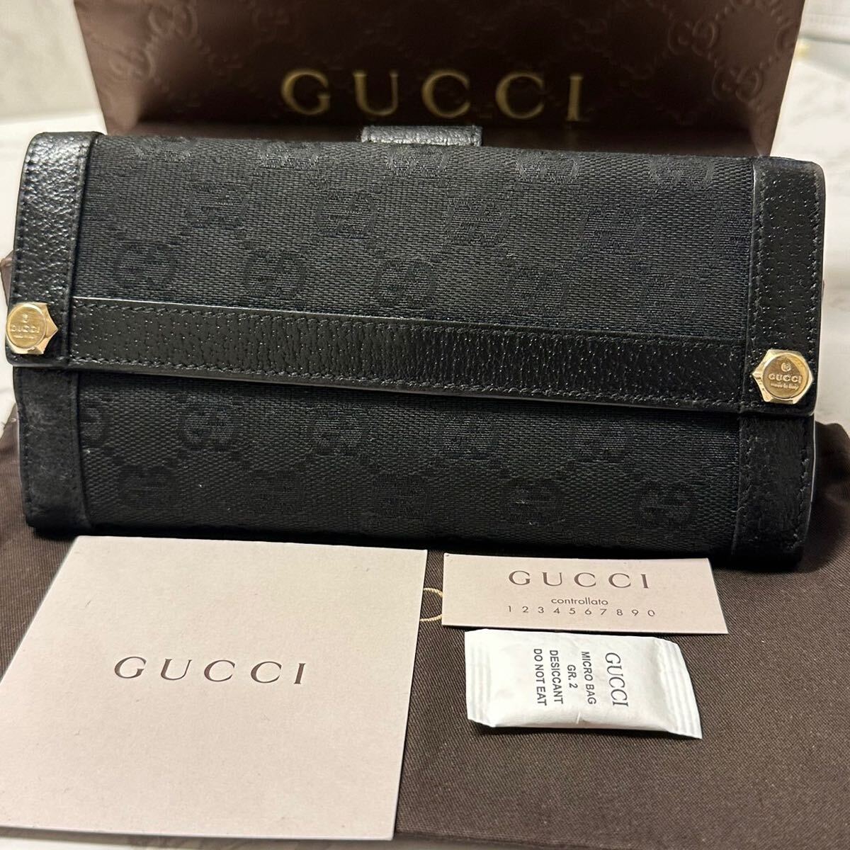 グッチ　GUCCI 財布　長財布　GGキャンバス メンズ　_画像1