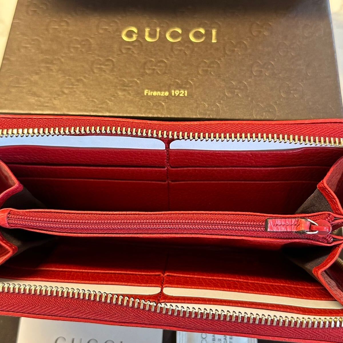 グッチ　GUCCI 財布　長財布　GGキャンバス　ラウンドファスナー　レディース　_画像3