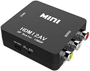 HDMI to AVコンバーター コンポジット HDMI to RCA 変換コンバーター PAL/NTSC切替 1080P対応 H_画像1