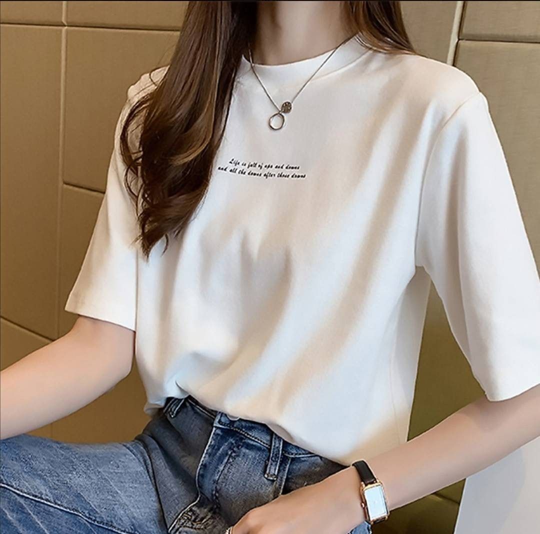 レディース 半袖 tシャツ おしゃれ 白 かわいい ロゴtシャツ  ゆったり