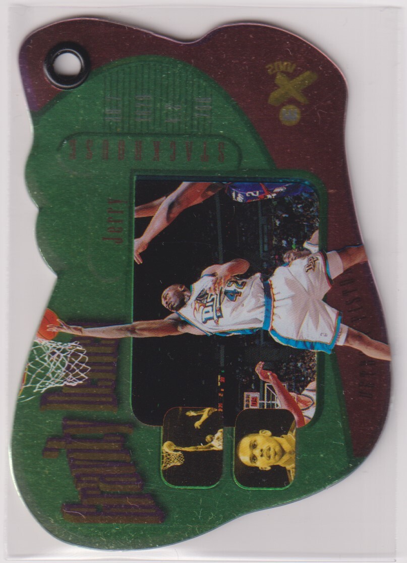 NBA JERRY STACKHOUSE 1997-98 FLEER SkyBox E-X 2001 BASKETBALL Gravity Denied Certified 17 of 20GD 1:24 ジェリー・スタックハウス_画像1