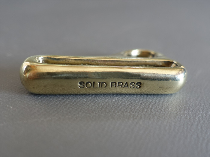 真鍮ベルトフック　日本製　ソリッドブラス　SOLID BRASS刻印_画像4