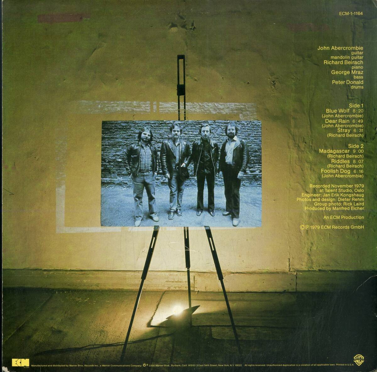 A00593828/LP/アバクロンビー・カルテット「Abercrombie Quartet (1980年・ECM-1-1164・コンテンポラリーJAZZ)」の画像2