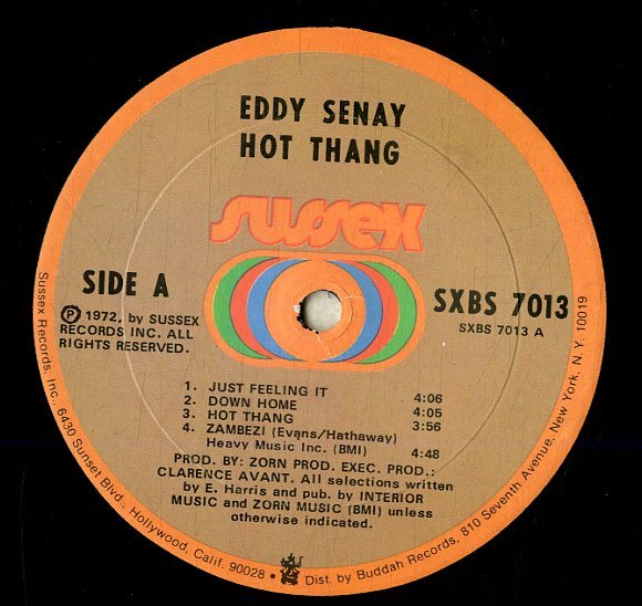 A00593783/LP/Eddy Senay「Hot Thang」の画像3