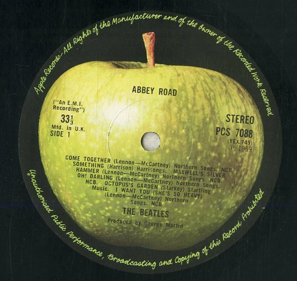 A00592857/LP/ビートルズ (THE BEATLES)「Abbey Road (PCS-7088)」_画像3