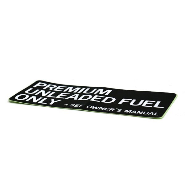 メール便 トヨタ純正 US輸出車用 フューエル コーションプレート ハイオク用 PREMIUM UNLEADED FUEL ONLY シール ステッカー_画像2