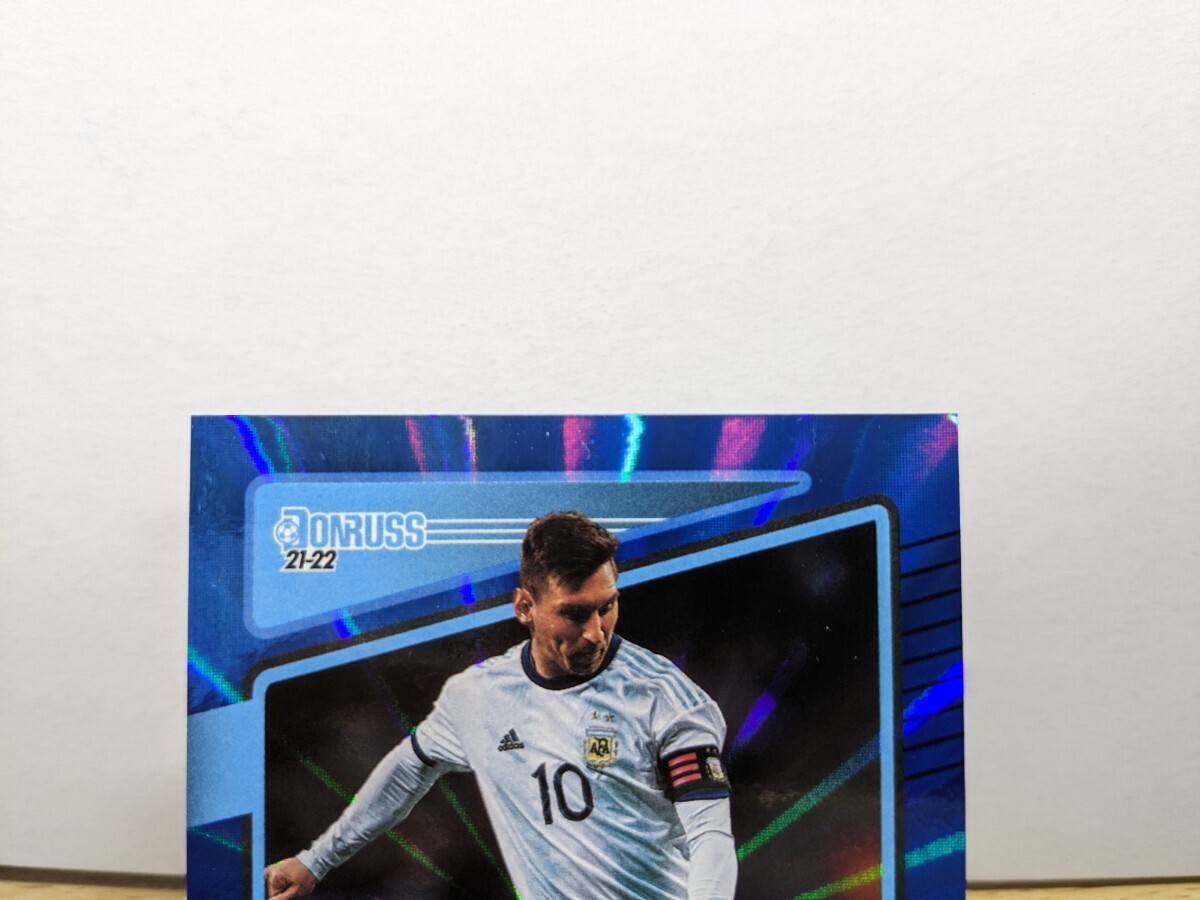 【LIONEL MESSI /メッシ】（49枚限定 ）◆2022-23 Donruss FIFA Soccer◆blue Prizm◆ブルーの画像3