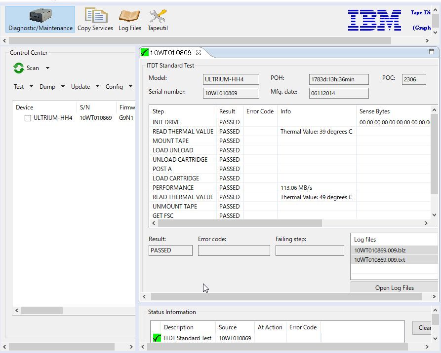 IBM LTO4 ленточный накопитель б/у ULTRIUM-HH4 IBM лента диагностика tool . рабочее состояние подтверждено (P869)