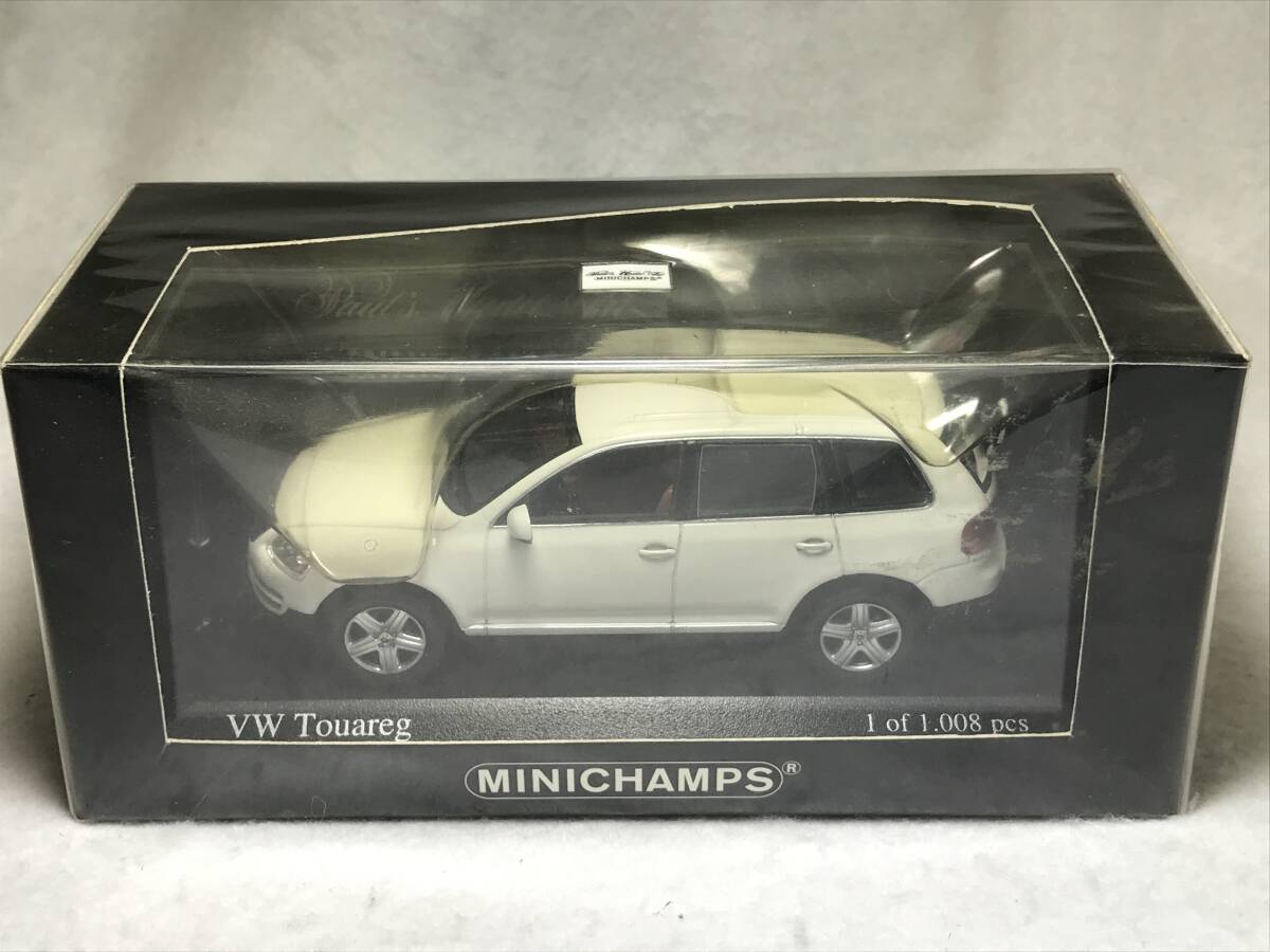 MINICHAMPS 1/43 VW Touareg 2003 400 052001 white 1,008pcs フォルクスワーゲン トゥアレグ ミニチャンプス _画像1