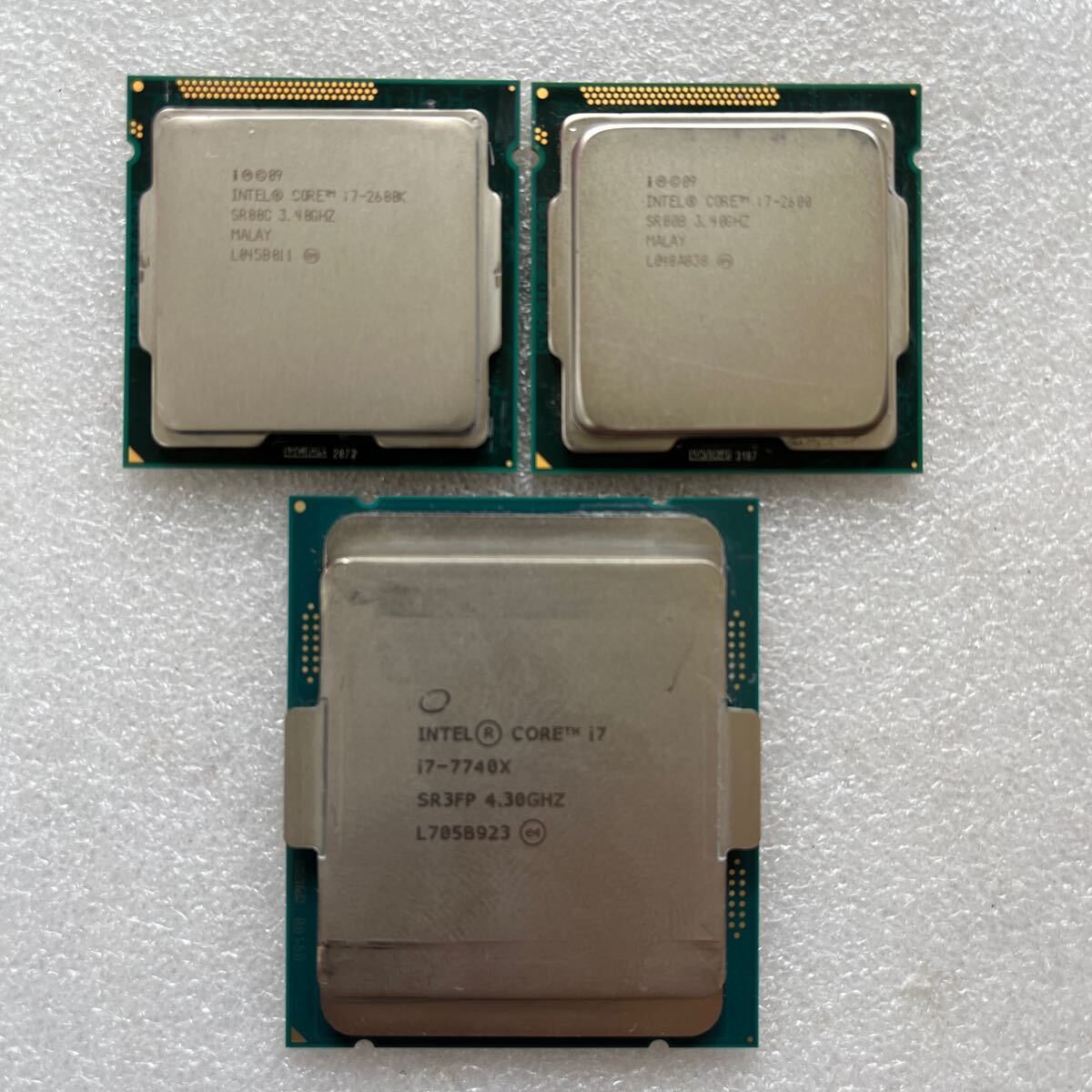 インテルCPU * i7-7740X * i7-2600 * i7-2600K*【現状品3セット】_画像1