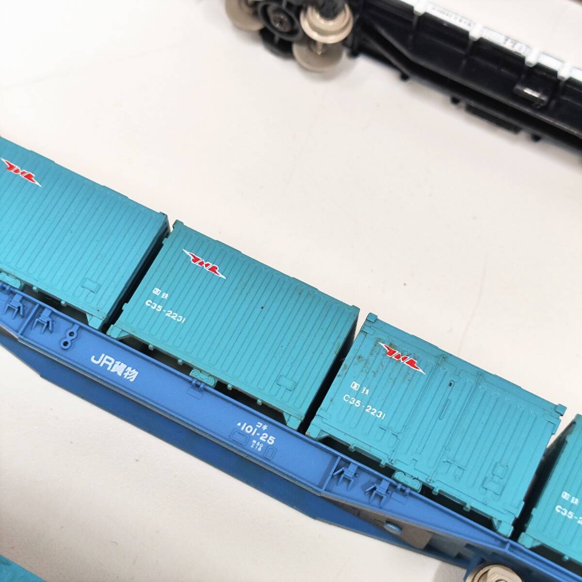 5511[ junk treatment * N gauge . car summarize ]JR National Railways container car freight train [koki100-25/koki51424/kokif51098 etc. ] container 34 point railroad model 