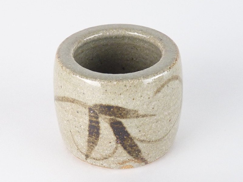 【扇屋】中里重利「絵唐津 蓋置」共箱 高さ 約4.5cm 幅 約5cm 唐津焼 中里太郎右衛門 茶道具 抹茶碗 棗 香合 t_画像3