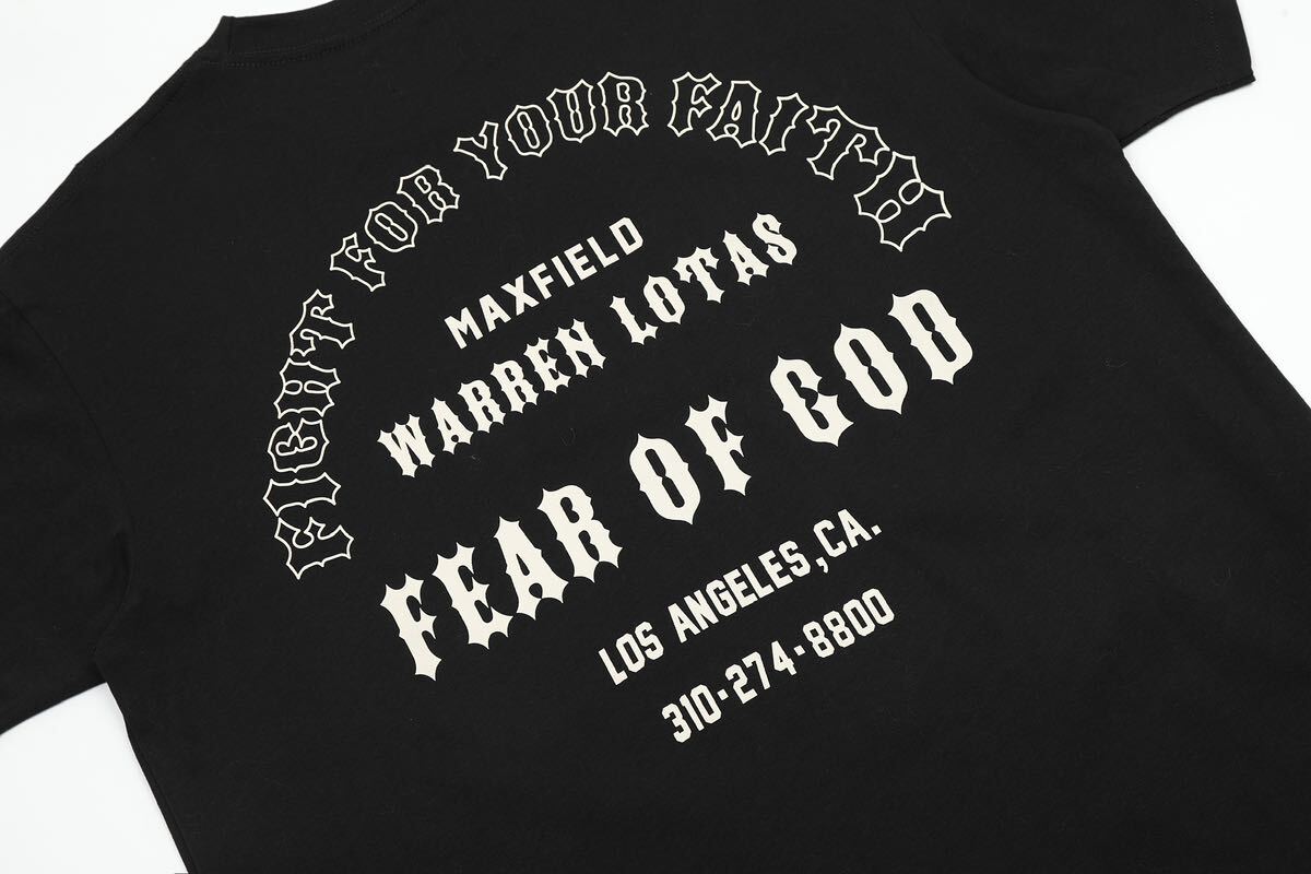 FEAR OF GOD ESSENTIALS フィアオブゴット　エッセンシャルズ FEAR OF GOD × WARREN LOTAS Tシャツ　Lサイズ_画像3