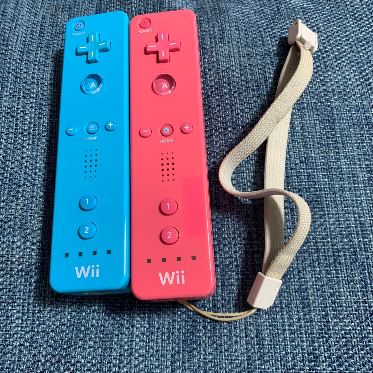 任天堂　wii リモコン　青、ピンク　計2点