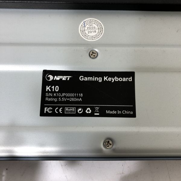 ゲーミングキーボード NPET K10/SONY ドライブ AD-7700H/msi N250GTS/SX450 パソコンパーツ 部品 動作未確認 AAL0417小5409/0515_画像7