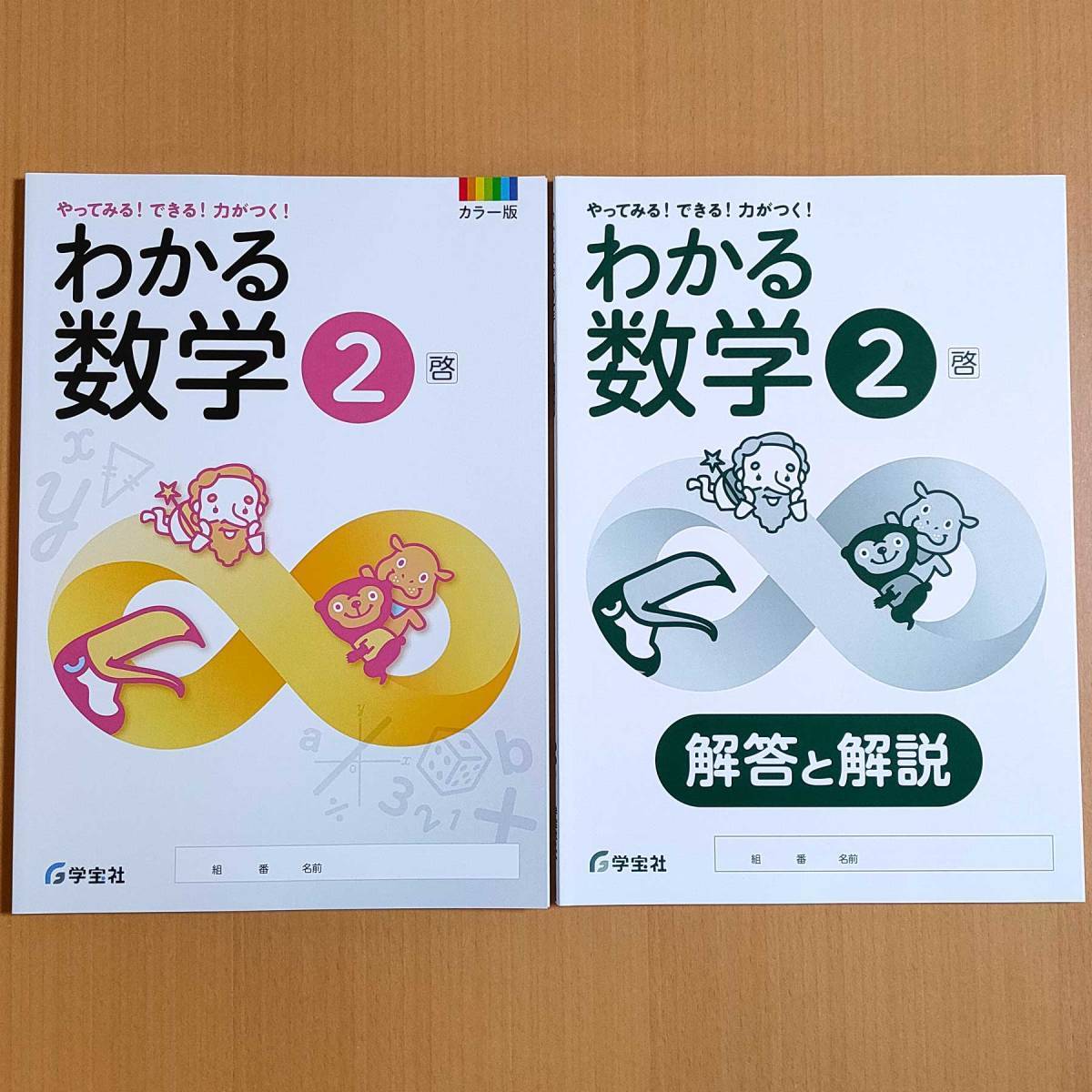 令和5年度対応「わかる数学 2年 啓林館版【生徒用】解答と解説 付」学宝社 ワーク 答え 新しい数学 啓林 啓._画像1