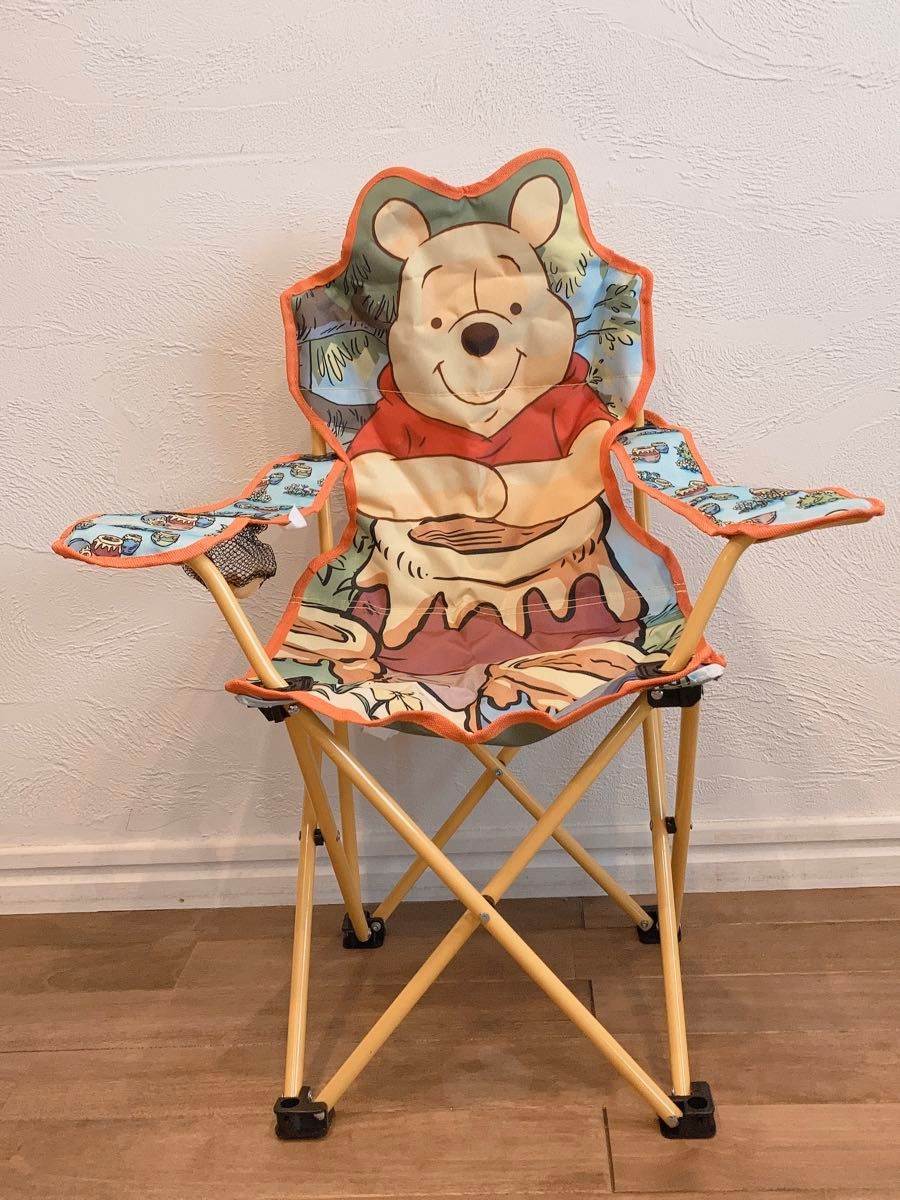 【新品、未使用】折りたたみ　椅子　ディズニー　プーさん　子ども用 アウトドア チェア キッズ